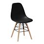 Lilly Plastic (pp) Chairs With Solid Beech Legs Black (4s)