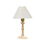 Table Lamp Light Oak Wood Cotton White Shade 38 Cm Bedside Light Lighting Retro Elegant