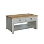 Highgate 2 Drawer Coffee Table Grey & Oak