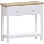 Arlington 2 Drawer Console Table, White