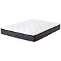 Pocket Spring Mattress White With Grey Bamboo Fabric Eu Double Size 4ft6 Medium Firm 5 Zone