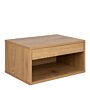 Cholet Square Bedside Table With 1 Drawer In Oak