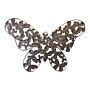 Small Silver Metal Butterfly Design Wall Decor