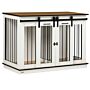 Pawhut Dog Crate Furniture For Large Dogs, Double Dog Cage For Small Dogs