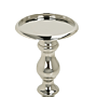 Candle Holder Silver Metal 24 Cm Modern Decorative Accessory Elegant