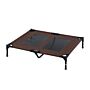 Pawhut Large Raised Dog Bed Cat Elevated Lifted Cooling Portable Camping Basket Outdoor Indoor Mesh Pet Cot Metal Frame