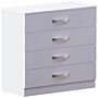 Hulio 4 Drawer Chest, White