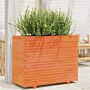 Vidaxl Garden Planter Wax Brown 90x40x72 Cm Solid Wood Pine