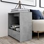 Vidaxl Side Table Concrete Grey 50x26x50 Cm Engineered Wood