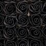 Craft Soap Flowers - Med Rose - Black With White Rim - Pack Of 10