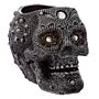 Fantasy Beaded Skull Tea Light Candle Holder