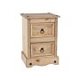 Corona 2 Drawer Petite Bedside Cabinet