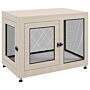 Pawhut 2-in-1 Dog Cage & Side Table, With Two Doors, Cushion, For Large Dogs