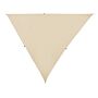 Outdoor Garden Patio Shade Sail Canopy Sunscreen Triangle 3x3x3m Water Uv Resistant Beige