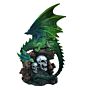 Enchanted Nightmare Dragon - Emerald Spirit Of The Forest Skull