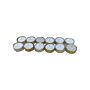 Silver And Gold Heart Pattern Tea Light Candles, Pack Of 12