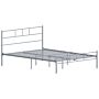 Dorset Bed 4ft6 Double, Silver