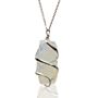 Cascade Wrapped Gemstone Necklace - Rough Opalite