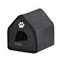 Dog House Grey Felt 40 X 40 Cm Pet House With Pad