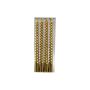 Set Of Four Gold Twist Taper Candles