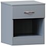 Riano 1 Drawer Bedside Chest, Grey