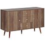 Sideboard Light Wood 2 Door 3 Drawer Cabinet Storage Unit