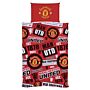 Manchester United Fc Patch Single Duvet Set