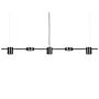 Pendant Lamp Black Aluminium Iron Integrated Led Lights 5 Lights Round Shape Hanging Track Lighting