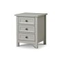 Maine 3 Drawer Bedside- Dove Grey