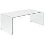 Coffee Table Transparent 100 X 50 Cm Rectangular