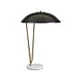 Table Lamp Black And Gold Marble Base Iron Shade