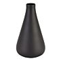 Black Tapered Tall Glass Vase