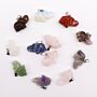 Gemstone Lucky Elephants Pendant 25x15mm