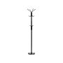 Coat Stand Black Steel Freestanding Jacket Rack Modern Industrial