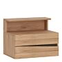 Kensington 2 Drawer Bedside Cabinet Lh Drawer (wall Fixing) In Oak