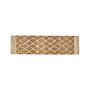 Runner Rug Beige Jute 80 X 300 Cm Geometric Pattern Hand Woven