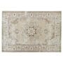 Area Rug Beige 140 X 200 Cm Oriental Distressed