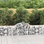 Vidaxl Arched Gabion Baskets 6 Pcs 200x50x60/80 Cm Galvanised Iron