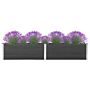 Vidaxl Garden Raised Bed 300x50x54 Cm Wpc Grey