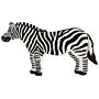 Kids Rug White And Black Wool Cotton Backing 100 X 160 Cm Playroom Mat Animal Print Zebra Kids Room