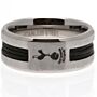 Tottenham Hotspur Fc Black Inlay Ring Small