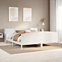 Vidaxl Bookcase Bed Without Mattress White 200x200cm Solid Wood Pine