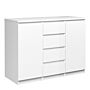 Naia Sideboard - 4 Drawers 2 Doors In White High Gloss