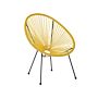 Garden Chair Yellow Pe Rattan Papasan