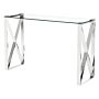 Ningbo Silver Clear Glass Console Table