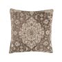 Decorative Cushion Brown Oriental Pattern 45 X 45 Cm Distressed Vintage Decor Accessories Beliani