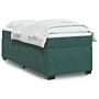 Vidaxl Box Spring Bed With Mattress Dark Green 90x200 Cm Velvet