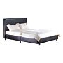 Fusion Pu Double Bed Black