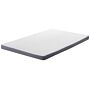 Mattress Topper White With Grey Fabric Single 90 X 200 Cm 6 Cm Depth