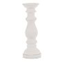 Matt White Ceramic Column Candle Holder